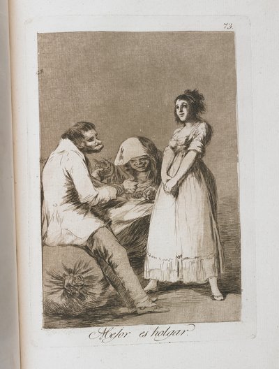 ロスカプリチョスのプレート、1797年〜1798年 作： Francisco de Goya